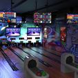 02.jpg Bowling game scene 3d model
