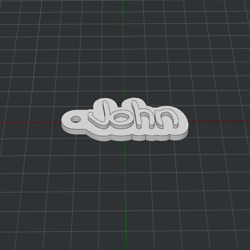 Keychain John 3D model