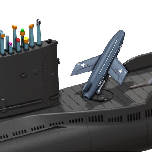 🧸 USS Growler (SSG-577) – Articulated Regulus Missile Submarine | Large ...