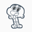 sdasd.png STL file DARWIN COOKIE CUTTER THE AMAZING WORLD OF GUMBALL・3D printer model to download