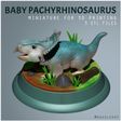 BABY PACHYRHINOSAURUS @AGUSLUSKY Baby Dinosaur Pachyrhinosaurus