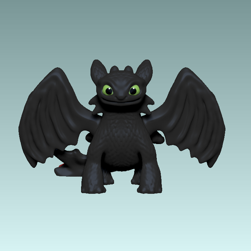 🐉 toothless dragon from how to train your dragon・ STL File for