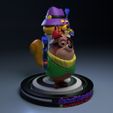 SS_MM_3.jpg 3D file Secret Squirrel and Morroco Mole -16cm・Template to download and 3D print