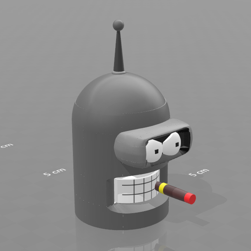 1.png Download free STL file piggy bank "Bender" • 3D print model, psl
