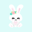 Rabbit.png Floral Easter Rabbit Cookie Cutter | STL File
