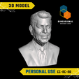Ronald-Reagan-Personal.png 3D Model of Ronald Reagan - High-Quality STL File for 3D Printing (PERSONAL USE)