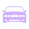 e34 nagyvese_50mm.stl BMW E34 großer Grill Schlüsselanhänger Silhouette