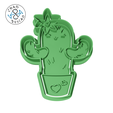 Kawaii_8cm_2pc_04_C.png Cactus - Lovely Animals (no 4) - Cookie Cutter - Fondant - Polymer Clay
