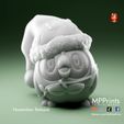 clay-1-copy.jpg Santa Rowlet and tree ornament- presupported and multimaterial