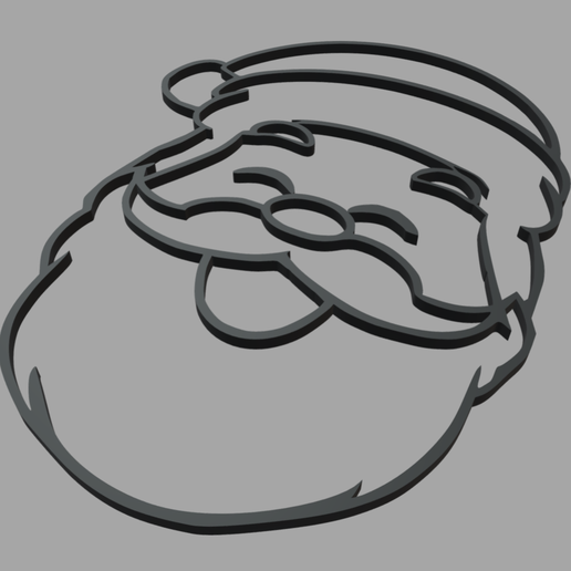 santa claus silhouette drawing