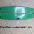 = \ et sble inse rtda ae c EY a Table Insert for C10CFG - Miter Saw Replacement Part