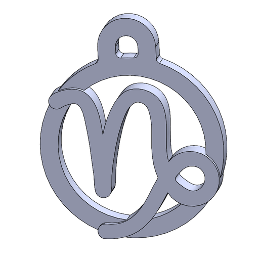 Capricorne.png STL file Capricorn key ring・3D printable model to download, Alexis3d