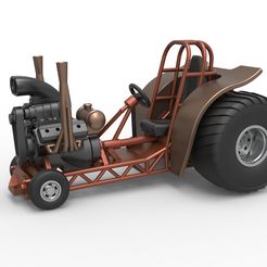 1.jpg Diecast Mini Rod pulling tractor 2 Scale 1 to 25
