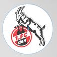 Logo_Köln_ansicht_vorne.jpg Wall logo 1. FC Köln 30 cm
