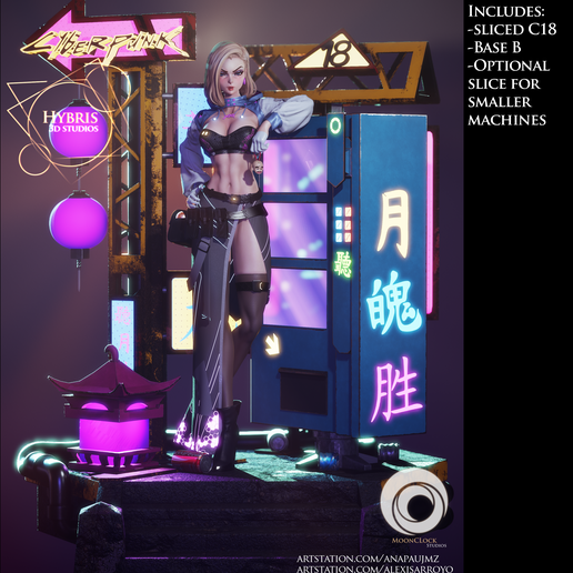 Dragon Ball Cyberpunk C18 3D model