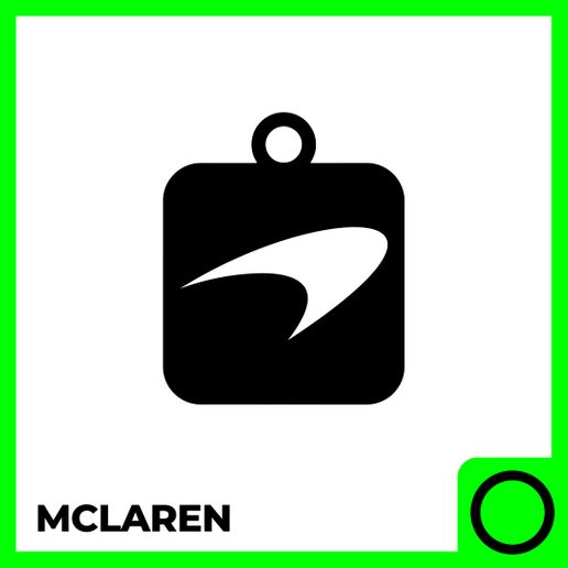 McLaren Keychain 3D Model – Supercar Logo Keyring