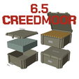 COL_04_65creedmoor_100a.png AMMO BOX 6.5 Creedmoor AMMUNITION STORAGE 6.5 CM CRATE ORGANIZER