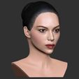 24.jpg Beautiful brunette woman bust ready for full color 3D printing TYPE 9