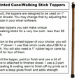 cane.png Free Alien Xenomorph Topper ($7 Cane/Walking Hiking Sticks)