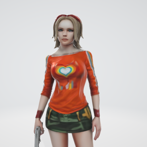 Shannon - Holding pistol - Obscure