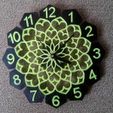 clock.jpg Floral design Wall clock