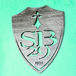 IMG_20220123_123655-1.jpg STL file Logo of the Stade Brestois 29・3D print design to download, Bricoloup3d