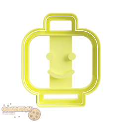 Lego-Head-1.png Lego Head Cookie cutter & Stamp