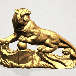 Siberian Tiger - A01.png Free 3D file Siberian Tiger・Object to download and to 3D print
