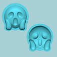 00m.png Emoji 14 Scared - Molding Arrangement EVA Foam Craft