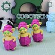 Cobotech-Spa Piggy Articulated Keychain_04.jpg Cobotech Spa Piggy Articulated Keychain - Cute Backpack Keychain
