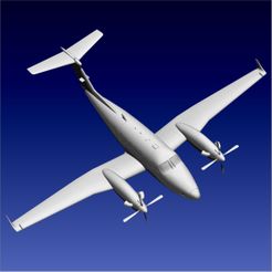 RENDER_01.jpg Fichier STL King Air 260・Modèle imprimable en 3D à télécharger