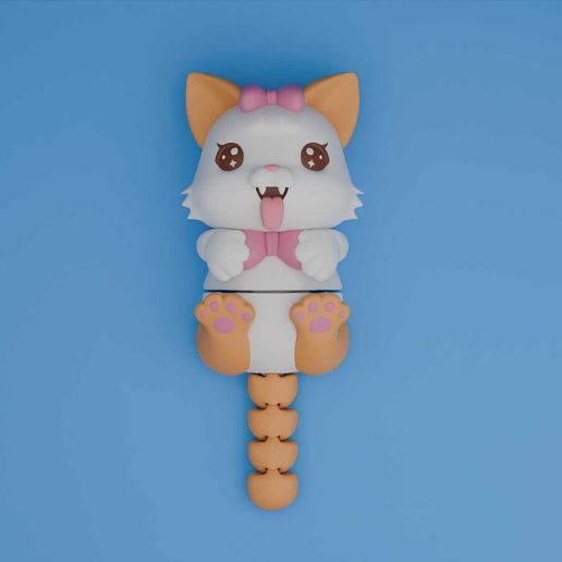 free 3d flexi cat