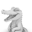 3.jpg Happy Croco Buddy – Cute Sitting Crocodile Figurine / Niedliche sitzende Krokodil‑Figur
