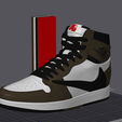 Print2.png Nike Air Jordan 1 Travis Scott - Box and Shoes - Colored for bambulab X1C