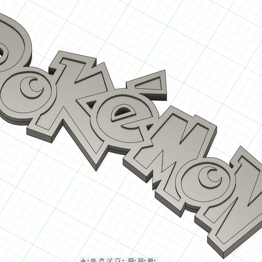 Download Stl File Pokemon Logo 3d Printable Template Cults