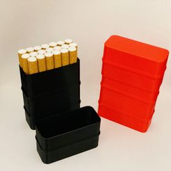 3D file CIGARETTE CASE WEED WITH LID AND LIGHTER HOLDER BIC・3D print model  to download・Cults