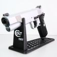 DSCF1483.jpg Colt 1911 display stand | gun stand | airsoft