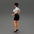 4940008.jpg woman police officer in white shirt and black dress and hat
