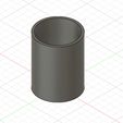 cl1.jpg 4"x6" Thermal Label Roll Core Spool | Universal Shipping Label Barrel | Reusable Label Core STL