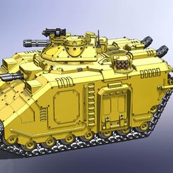 Repulsor-01.jpg STL file Roof for tracked REPULSOR 28mm・Model to download and 3D print