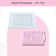 Mosaic-texture-mat-1.png Mosaic Texture Mat | STL File | Clay Embossing Stamp | Unique Pattern | Polymer Clay Earrings | Clay Tools