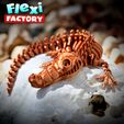 Flexi-Crocodile-06.jpg CUTE FLEXI PRINT-IN-PLACE CROCODILE with 3MF Included!