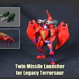 Twin Missile Launcher for Legacy Terrorsaur. Twin Missile Launcher for Transformers Legacy Terrorsaur