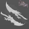 2.jpg Demon King Daggers from Solo Leveling for cosplay 3d model