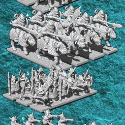 10mm-Orcs.png 3D file 10mm Orcs & Goblins - Army Bundle・Template to download and 3D print, Erramir
