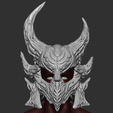 Deadric_helmet_006.png Daedric Helmet STL files Costume Skyrim Cosplay 3D Print Model