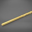 Hermione-detail_5.750.jpg 3D file Hermione Granger wand - Harry Potter films 3D print model・Model to download and 3D print