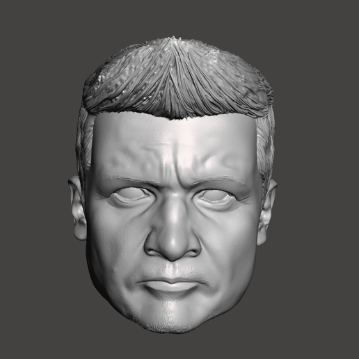Hawkeye Marvel Legends Head 3D model