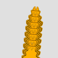 微信图片_20221224062250.png Bionic rattlesnake tail keychain