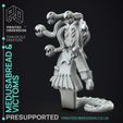 medusabread-5.jpg Gingerbread Medusa and Victoms - Possessed Bakery - PRESUPPORTED - Illustrated and Stats - 32mm scale